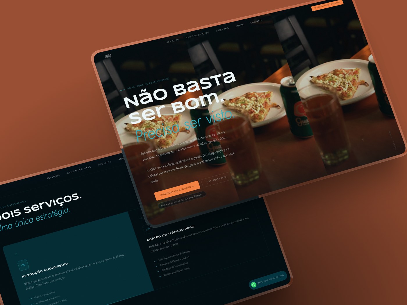 Site ASKA Produtora de Performance